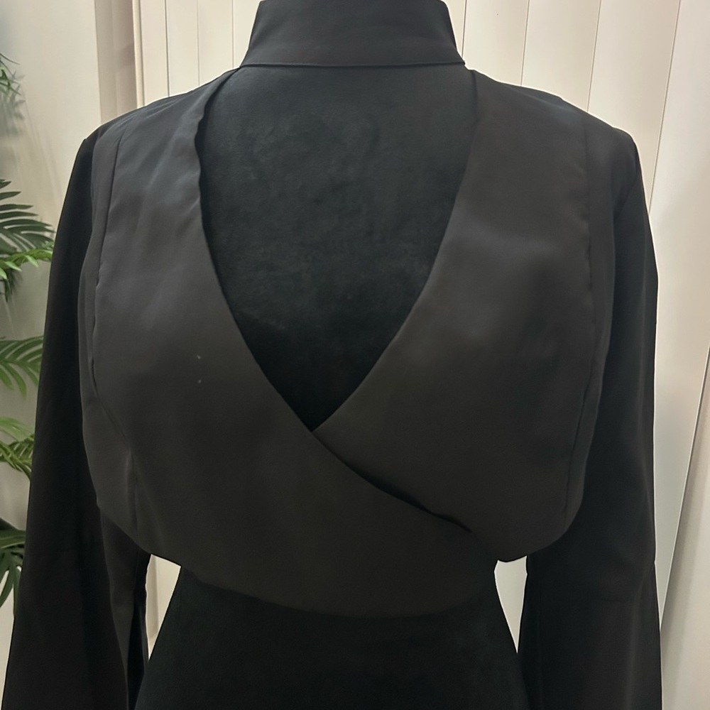 Mustard Seed Black and White Textured Jacket